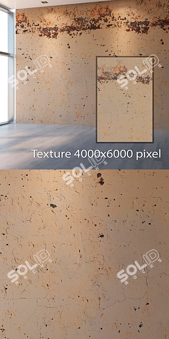 Seamless Plaster Texture Kit 3D model image 2