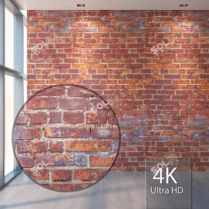 Seamless Brick Texture - 4K 3D model image 1