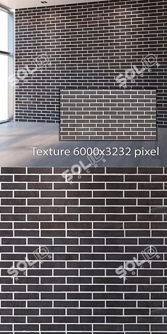 Seamless 4K Brick Texture 3D model image 2