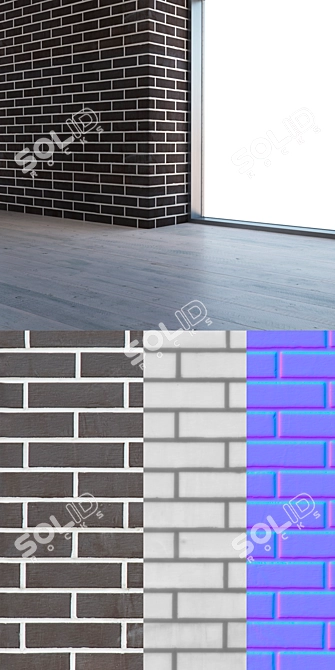 Seamless 4K Brick Texture 3D model image 3