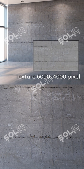 Seamless 4K Concrete Texture 3D model image 2