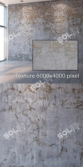 Seamless 4K Plaster Texture: High Resolution and Detail 3D model image 2