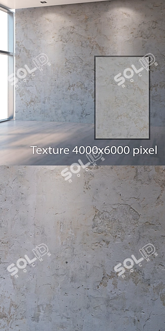 Seamless 4K Plaster Texture 3D model image 2