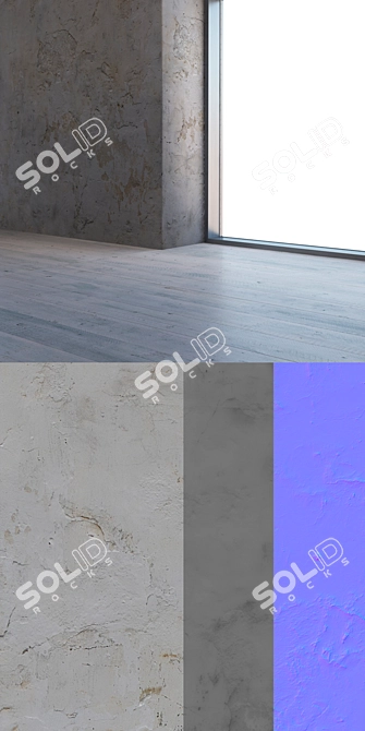 Seamless 4K Plaster Texture 3D model image 3