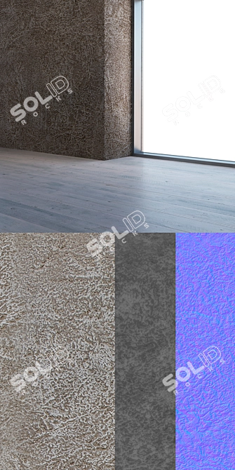 Title: Seamless 4K Plaster Texture 3D model image 3