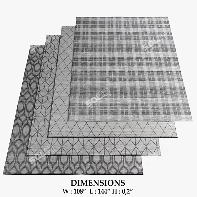 FinServe Vol. Rugs Collection 3D model image 1