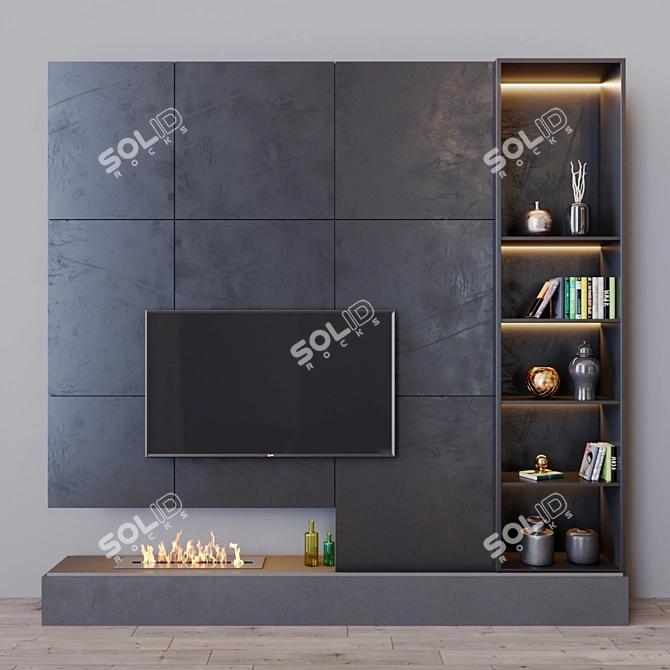 Ultra HD TV Set 18 3D model image 1