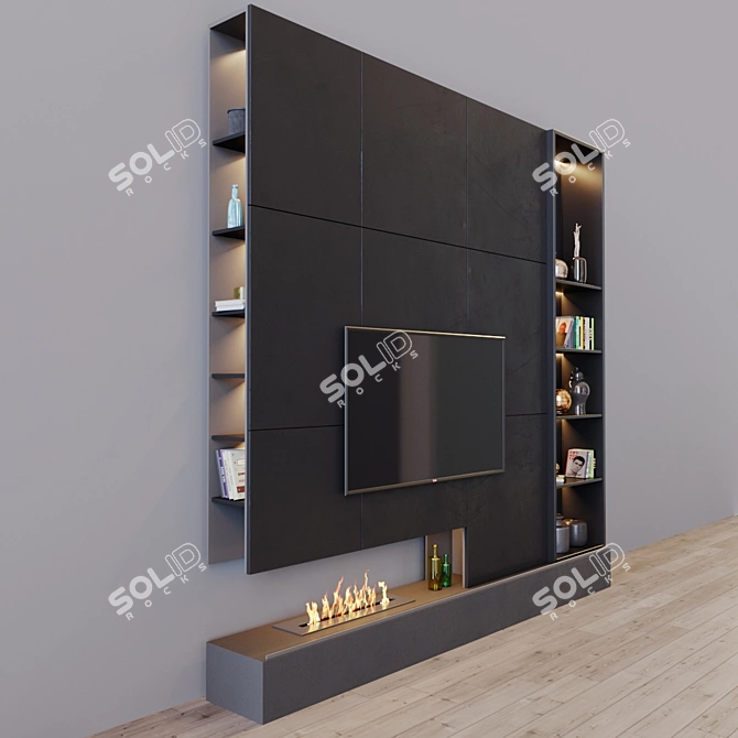 Ultra HD TV Set 18 3D model image 3