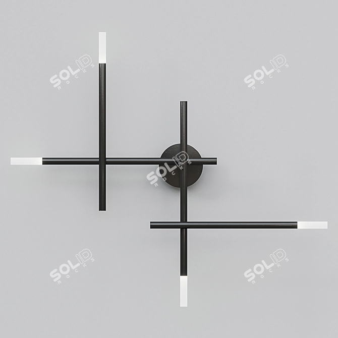 Sleek Kitami Wall Shelf 3D model image 2