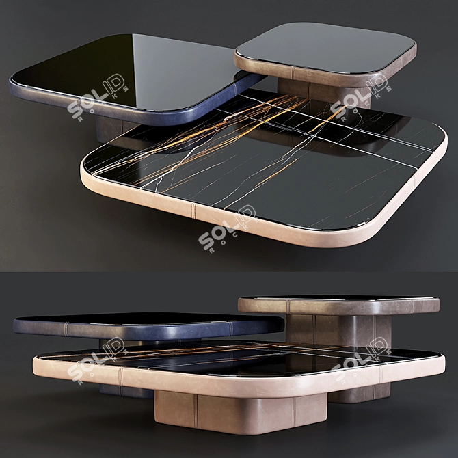 Refined Elegance: de Sede Coffee Table DS-3011 3D model image 1