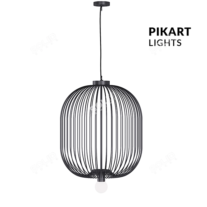 Elegant Art Lamp: Pikartlights 3D model image 1