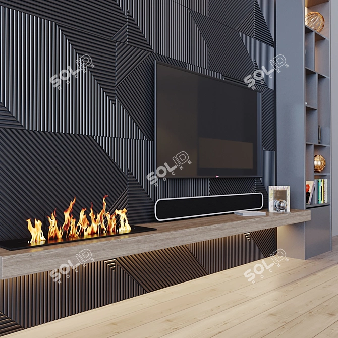 Modern TV Set - 15-inch Ultra HD 3D model image 3