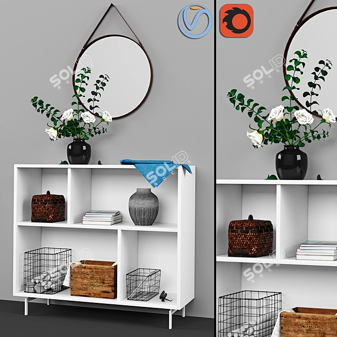 Scandi Style Decor Set 3D model image 3