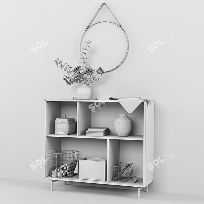 Scandi Style Decor Set 3D model image 2