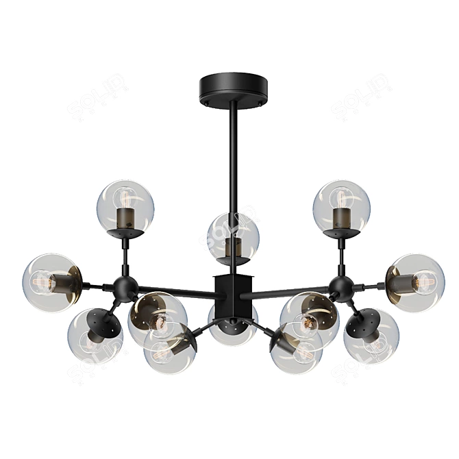 Zodiak Lumina: Elegant Deco Piece 3D model image 1