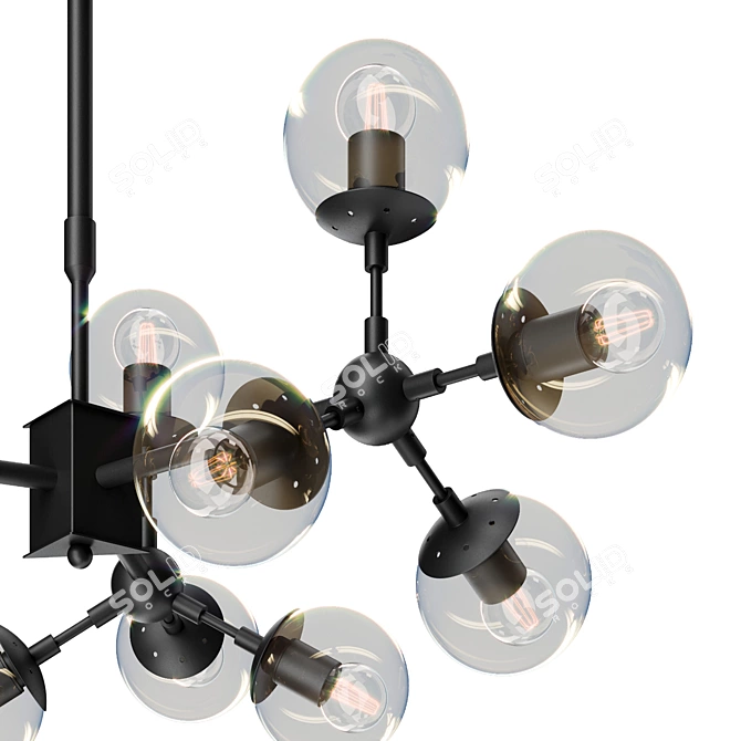 Zodiak Lumina: Elegant Deco Piece 3D model image 2