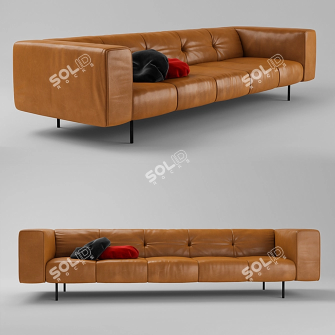 Elegant Erei Sofa: Luxury in Every Detail 3D model image 2