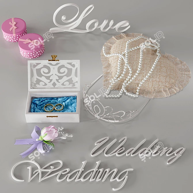Wedding 3D Model Pack 3D model image 1