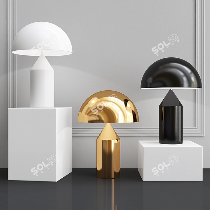 ImperiumLoft Atollo Table Lamp: Modern Elegance 3D model image 1