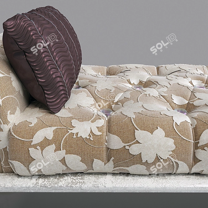 Elegant Ottoman: Classic Design 3D model image 2