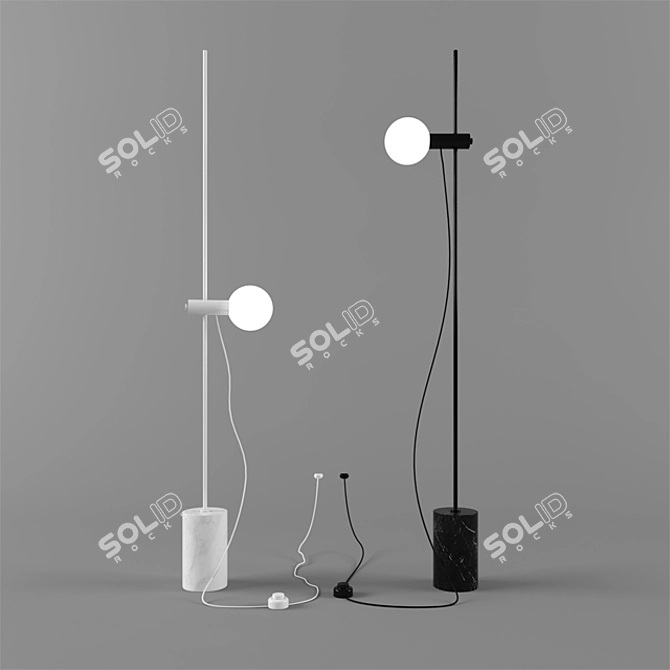 Revolve: Modern Floor Lamp by Bolia 3D model image 1