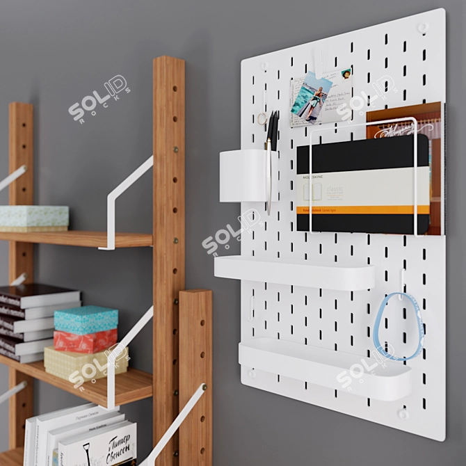 Versatile Ikea Svalnes Storage Combo 3D model image 2