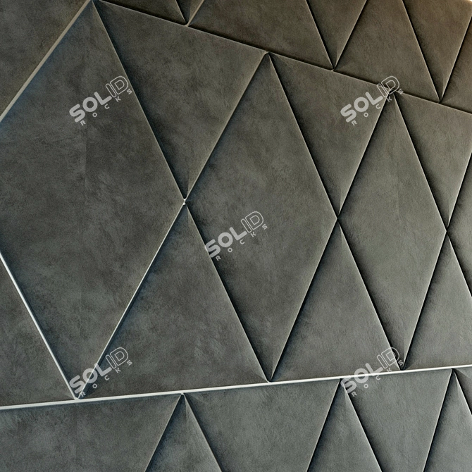 Flexible Decorative Wall Panel 3D model image 2