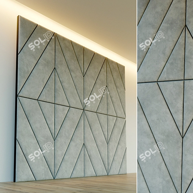 Title: Soft Panel Decor: Customizable and Lightweight 3D model image 1