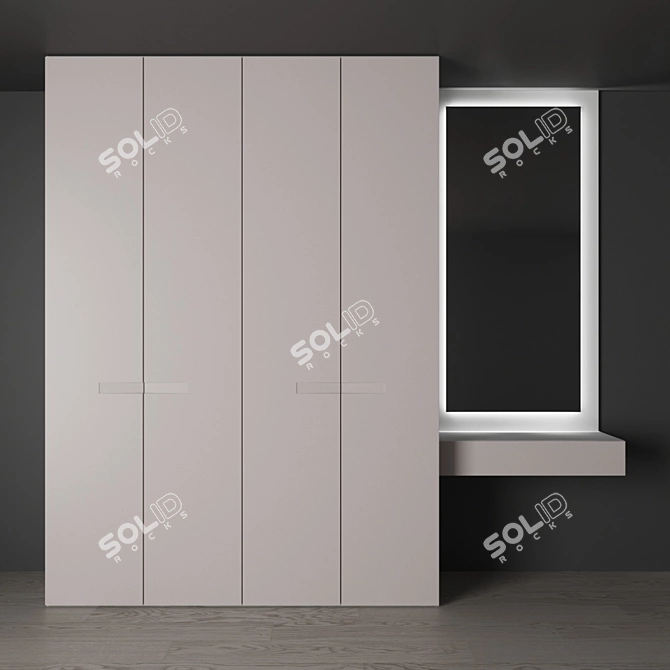 SANGIACOMO VELA Wardrobe: Stylish Storage Solution 3D model image 1