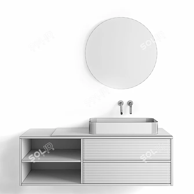 Boffi Garden Luxury Bathroom Set 3D model image 3