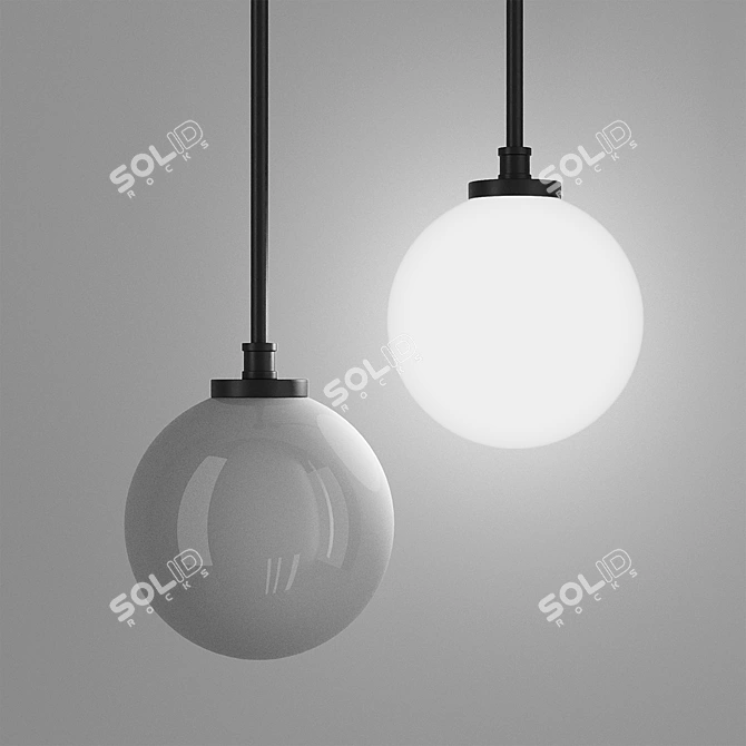 Designer Boffi Pendant Lamp 3D model image 2