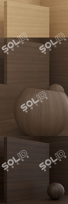 Title: Seamless Wood TSS Cleaf Plate Set 3D model image 3