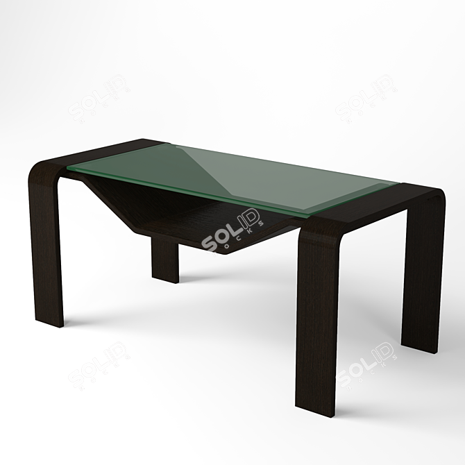 Sleek Venge Coffee Table 3D model image 1