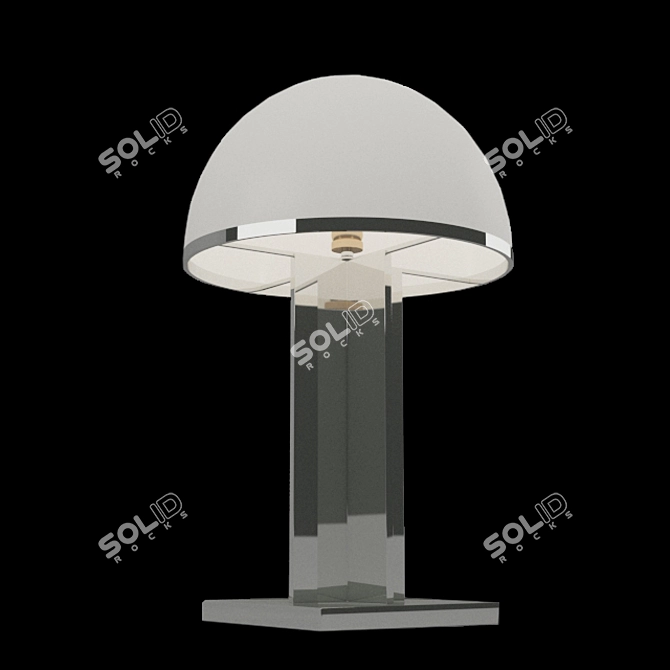  Eichholtz Berkley Silver Table Lamp - Elegant and Illuminating 3D model image 1