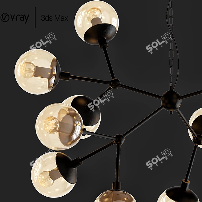 Crystal Lux Pendant Light | Modern and Elegant Lighting 3D model image 2