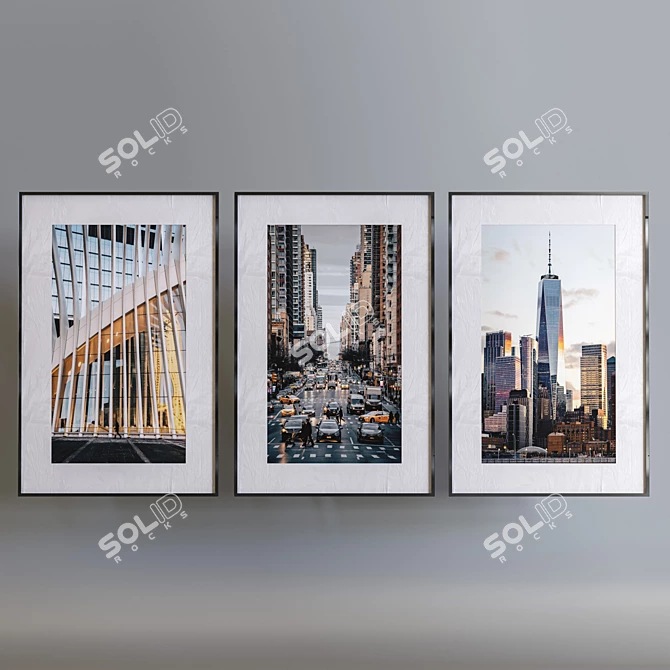 NYC Landscapes: Aluminum Framed Art 3D model image 1