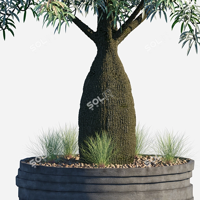 Artistic Landscape Pot: Atelier Vierkant UF160 3D model image 2