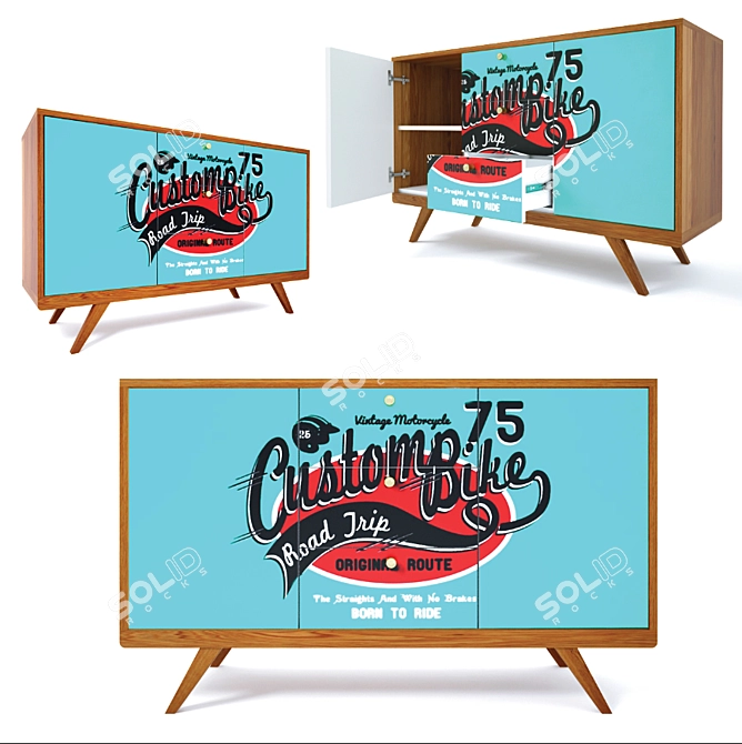 Modern "THIMON" Chest 3D model image 1