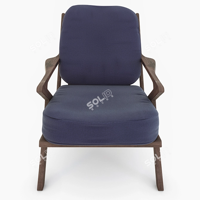 Cozy Lounge Chair 3D model image 2