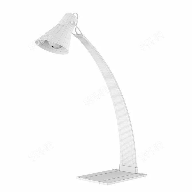 Sleek LED Desk Lamp 3D model image 3