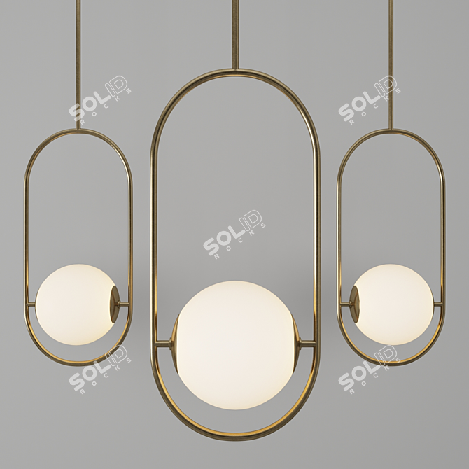 Luxurious Martyn Bullard Everley Pendant 3D model image 1