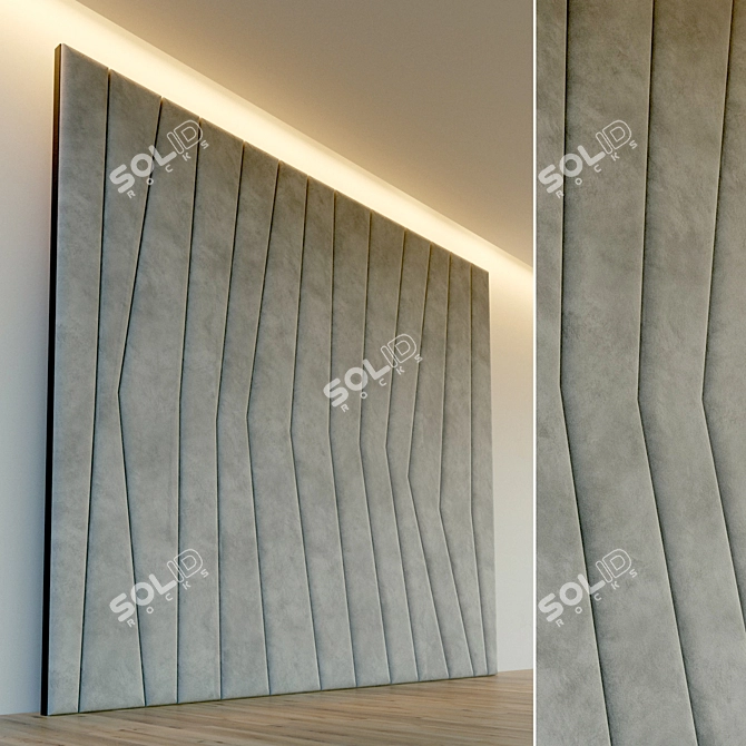 Versatile Soft Panel Wall Accent 3D model image 1