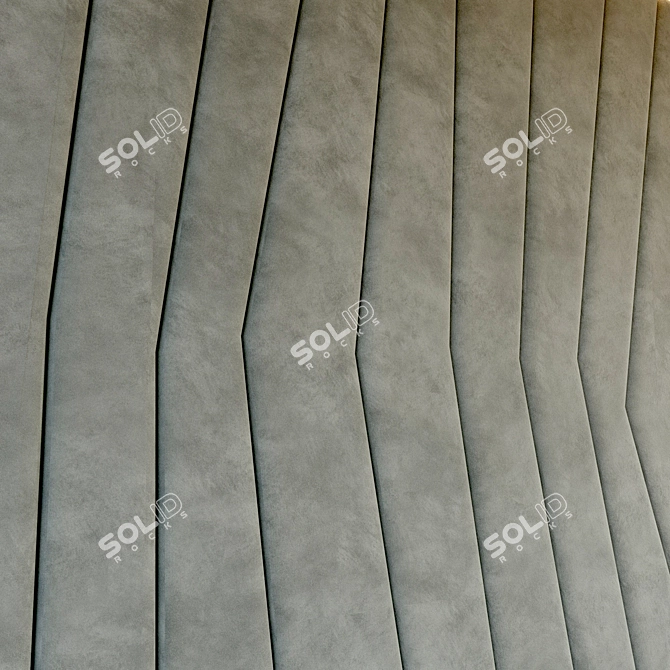 Versatile Soft Panel Wall Accent 3D model image 2