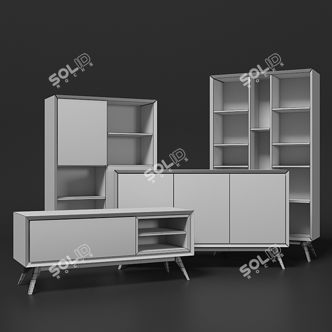 La Forma Quatre Furniture Set 3D model image 2