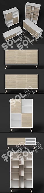 La Forma Quatre Furniture Set 3D model image 3