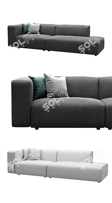 Prostoria Cloud Sofa - Luxurious Comfort 3D model image 2