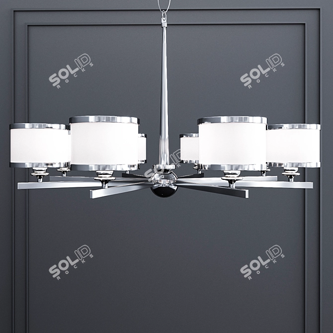 Luxury Basking Ridge Pendant Light 3D model image 1