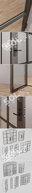 Rehme 1 Steel Doors: Stylish and Secure 3D model image 3