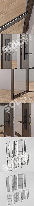 Sleek Steel Doors: Rehme 3 3D model image 3