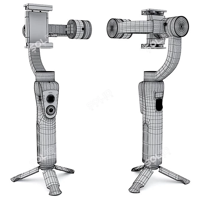 Max 2009 Hi-Poly Camera Stabilizer 3D model image 3